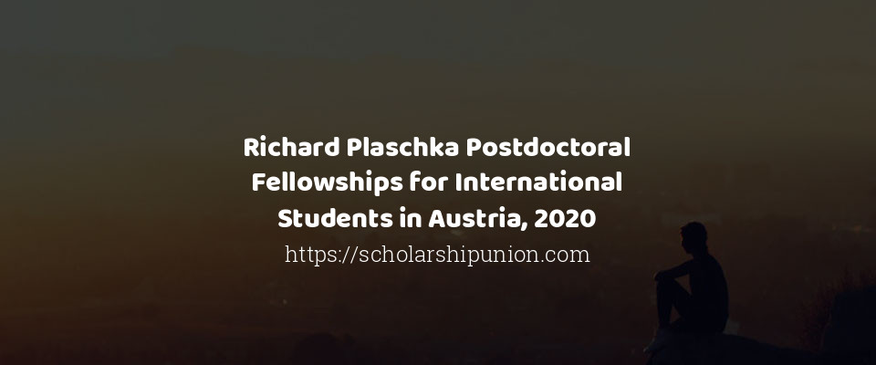 Feature image for Richard Plaschka Postdoctoral Fellowships for International Students in Austria, 2020