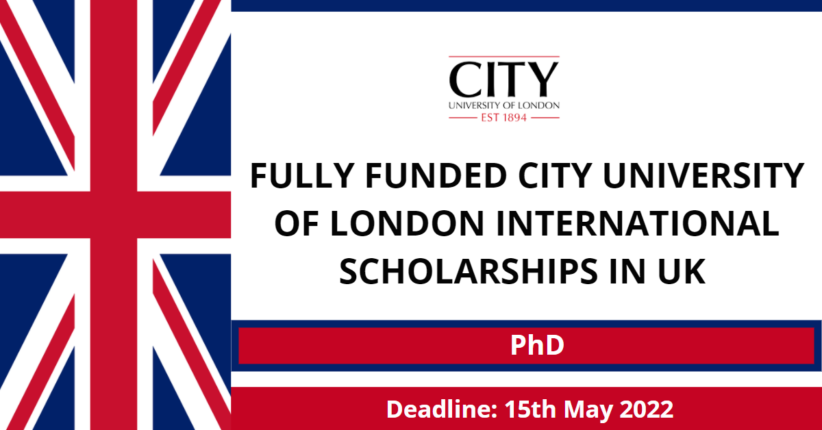 Feature image for Fully Funded City University of London International Scholarships in UK