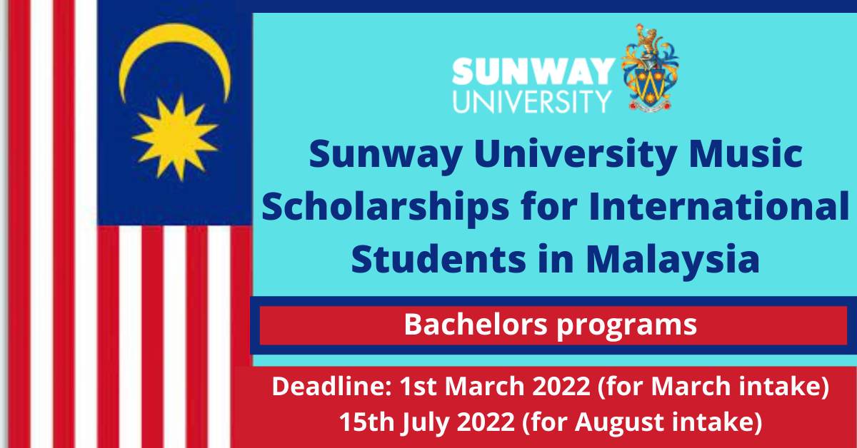 Feature image for Sunway University Music Scholarships for International Students in Malaysia