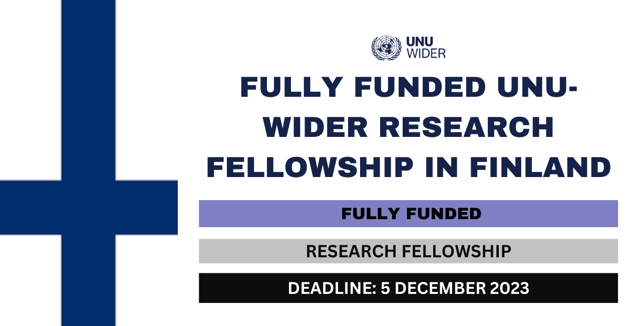 Feature image for Fully Funded UNU-WIDER Research Fellowship in Finland 2024