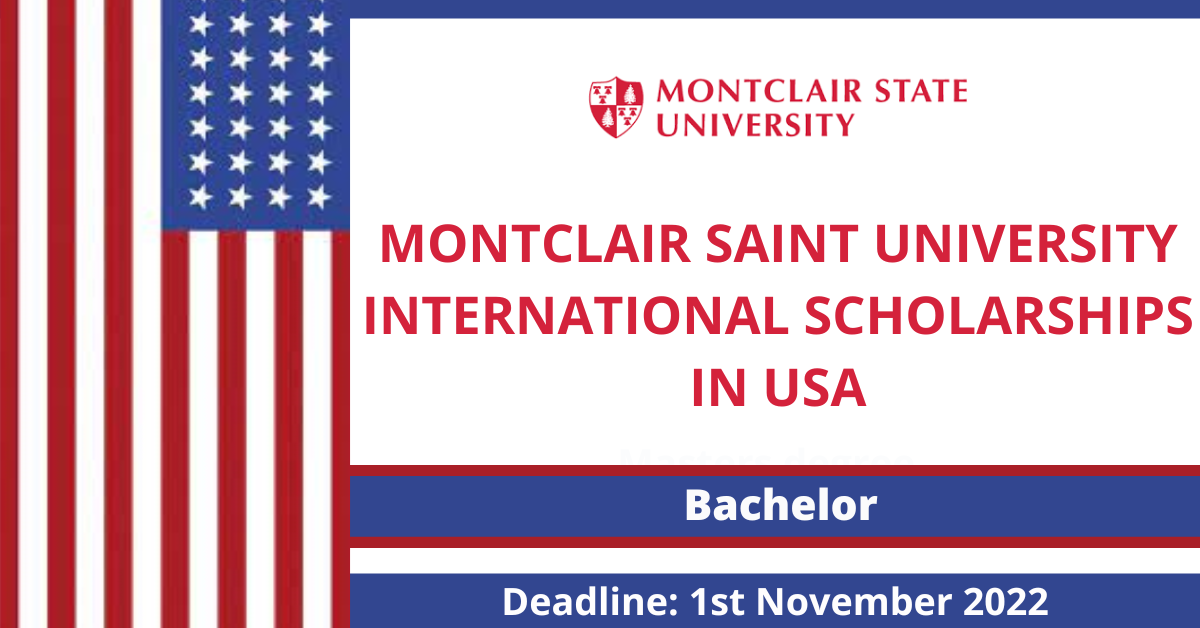 Feature image for Montclair Saint University International Scholarships in USA