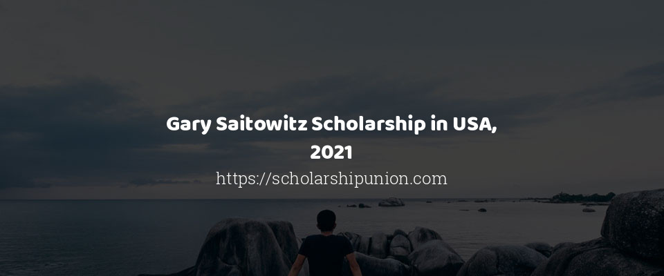 Feature image for Gary Saitowitz Scholarship in USA, 2021