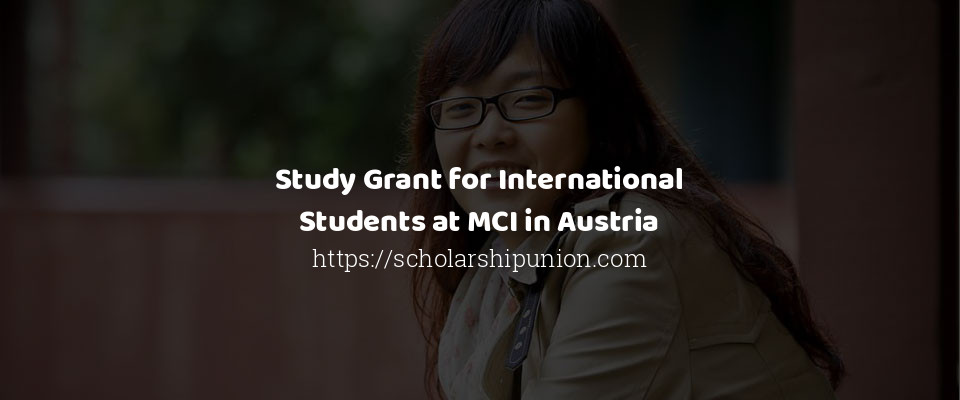 Feature image for Study Grant for International Students at MCI in Austria
