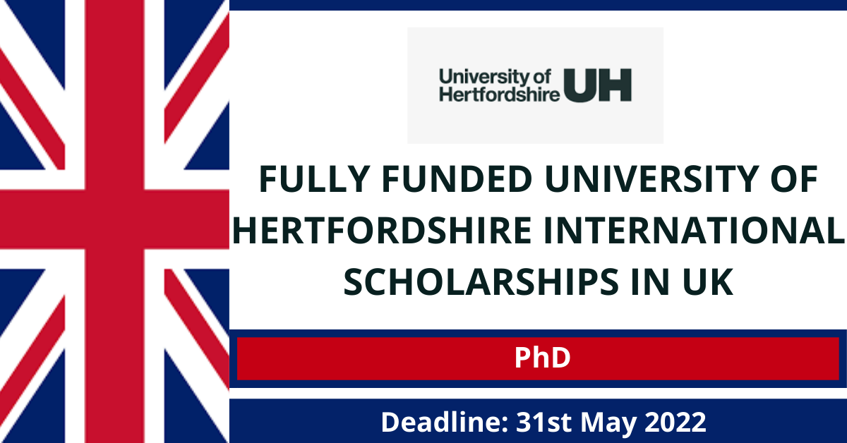 Feature image for Fully Funded University of Hertfordshire International scholarships in UK