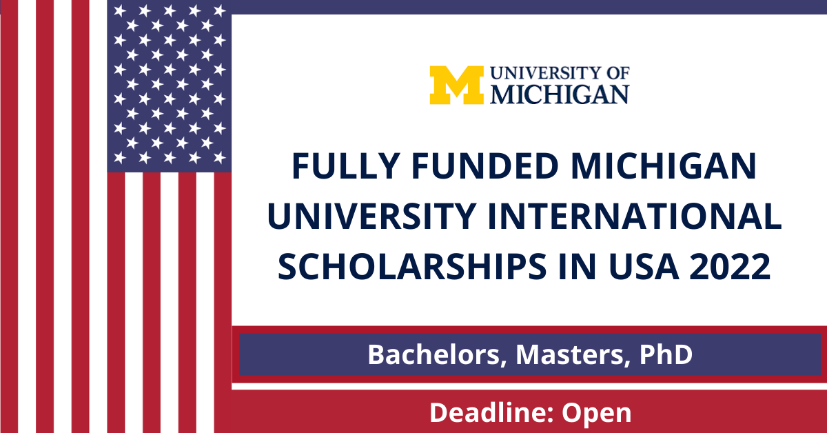 Feature image for Fully Funded Michigan University International Scholarships in USA 2022
