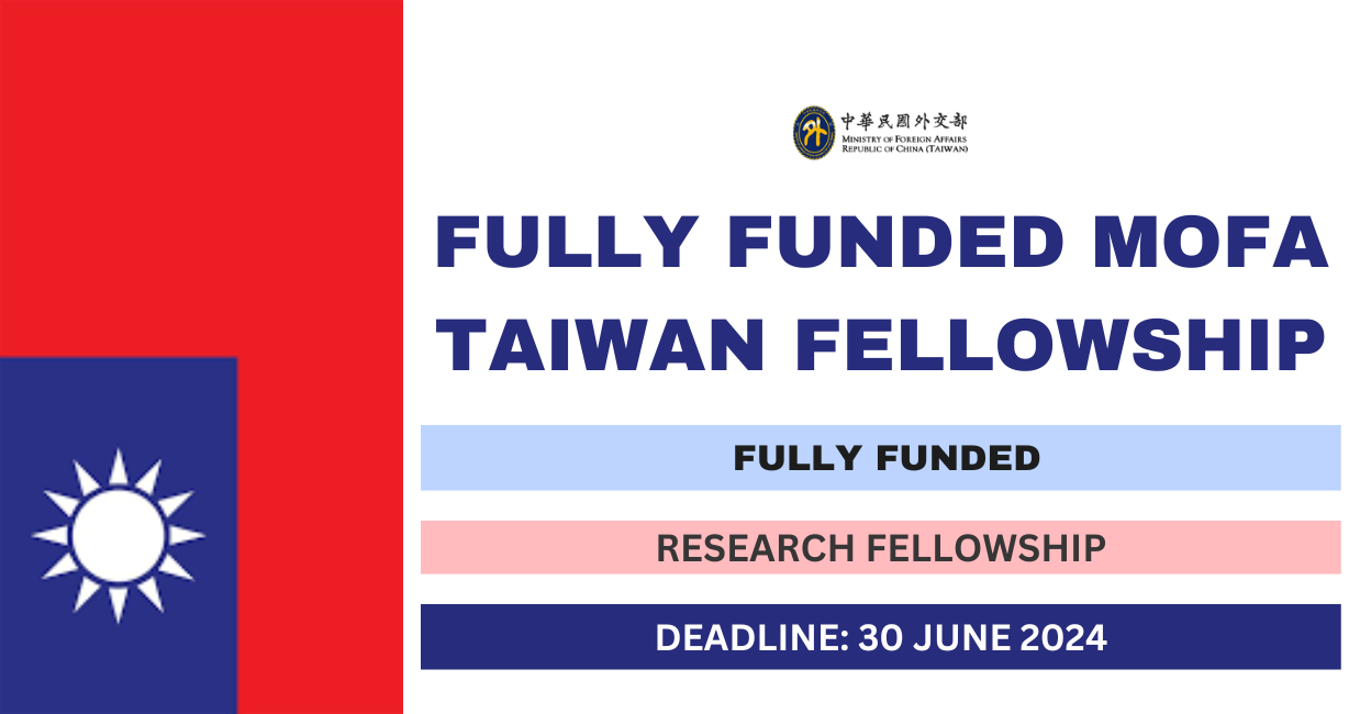 Feature image for Fully Funded MOFA Taiwan Fellowship 2024
