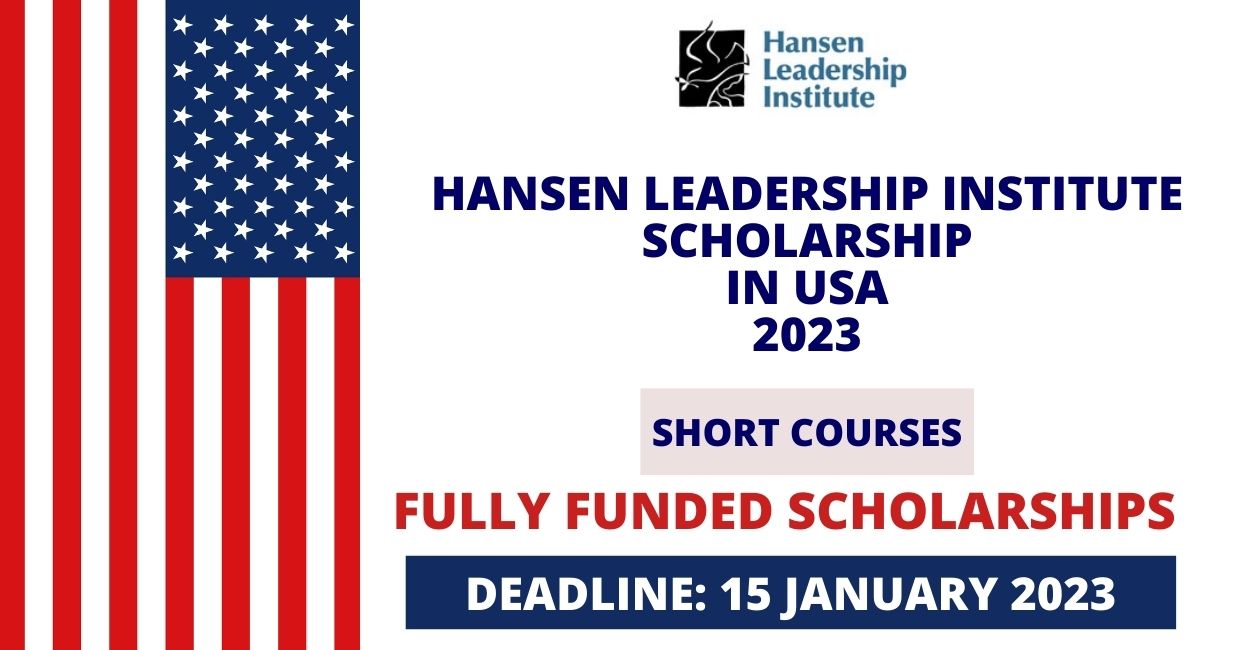 Feature image for Fully Funded Scholarship at Hansen Summer Institute in USA 2023