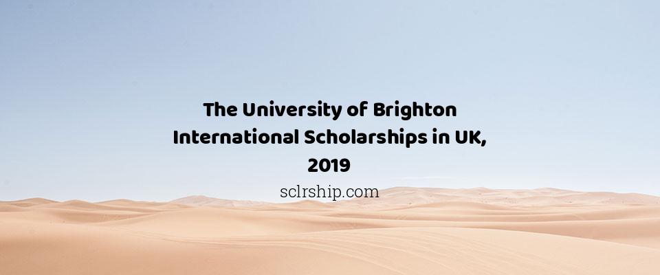 Feature image for The University of Brighton International Scholarships in UK, 2019