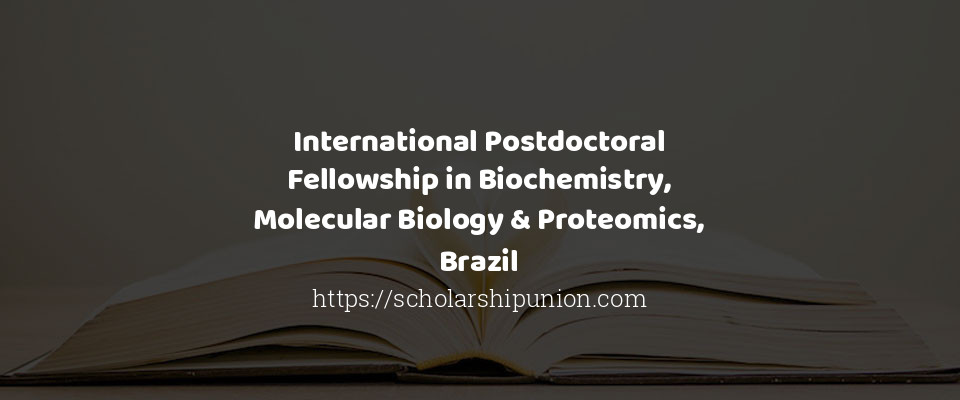 Feature image for International Postdoctoral Fellowship in Biochemistry, Molecular Biology &#038; Proteomics, Brazil