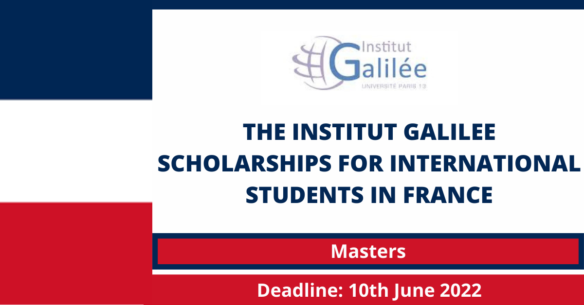 Feature image for The Institut Galilee Scholarships for International Students in France