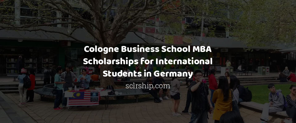 Feature image for Cologne Business School MBA Scholarships for International Students in Germany