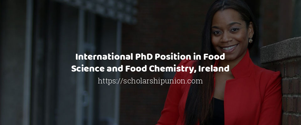 Feature image for International PhD Position in Food Science and Food Chemistry, Ireland