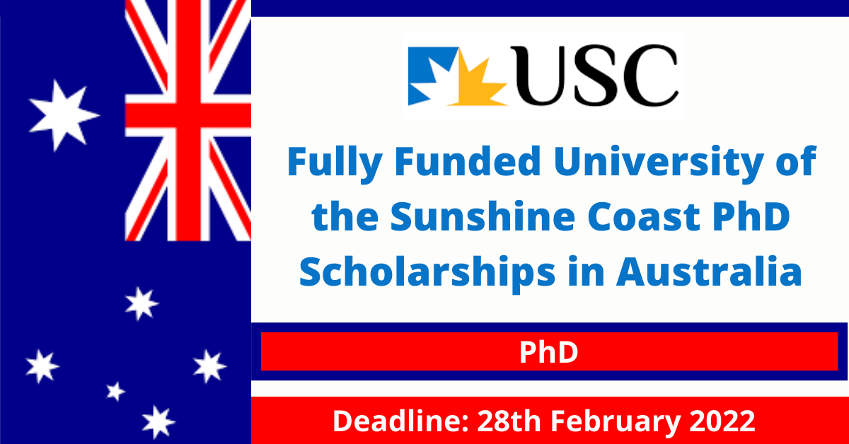 Feature image for Fully Funded University of the Sunshine Coast PhD Scholarships in Australia