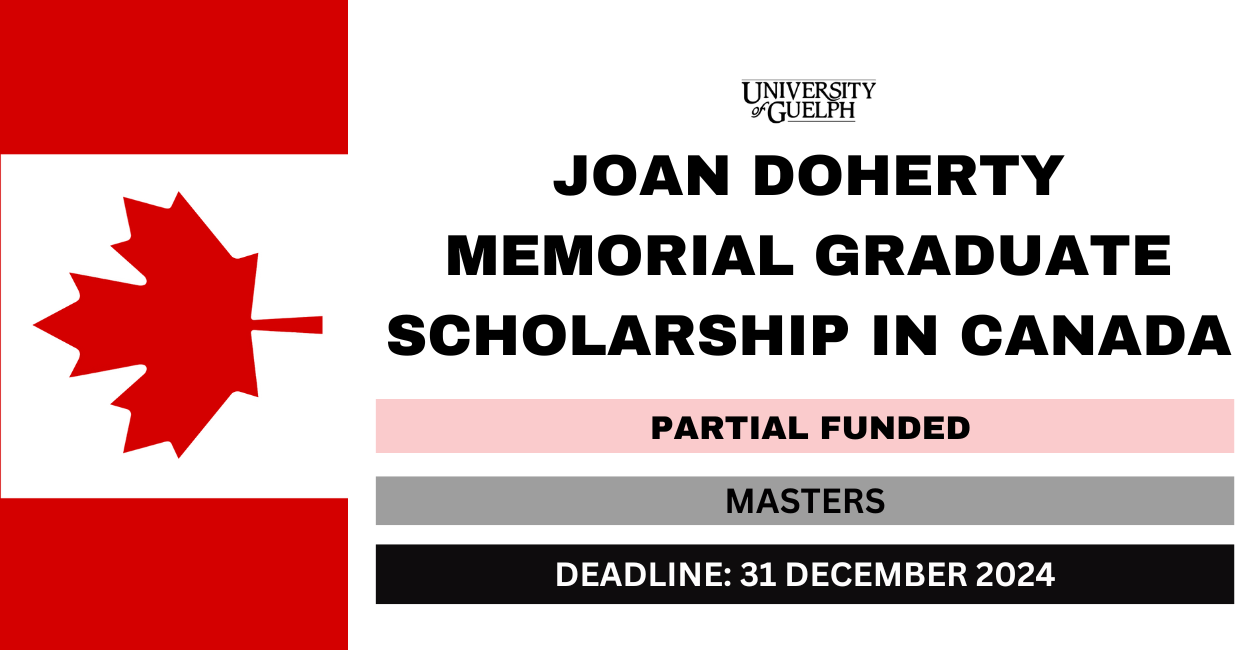 Feature image for Joan Doherty Memorial Graduate Scholarship in Canada 2024
