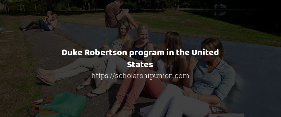 Feature image for Duke Robertson program in the United States