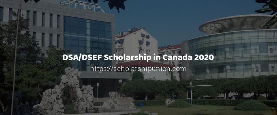 Feature image for DSA/DSEF Scholarship in Canada 2020