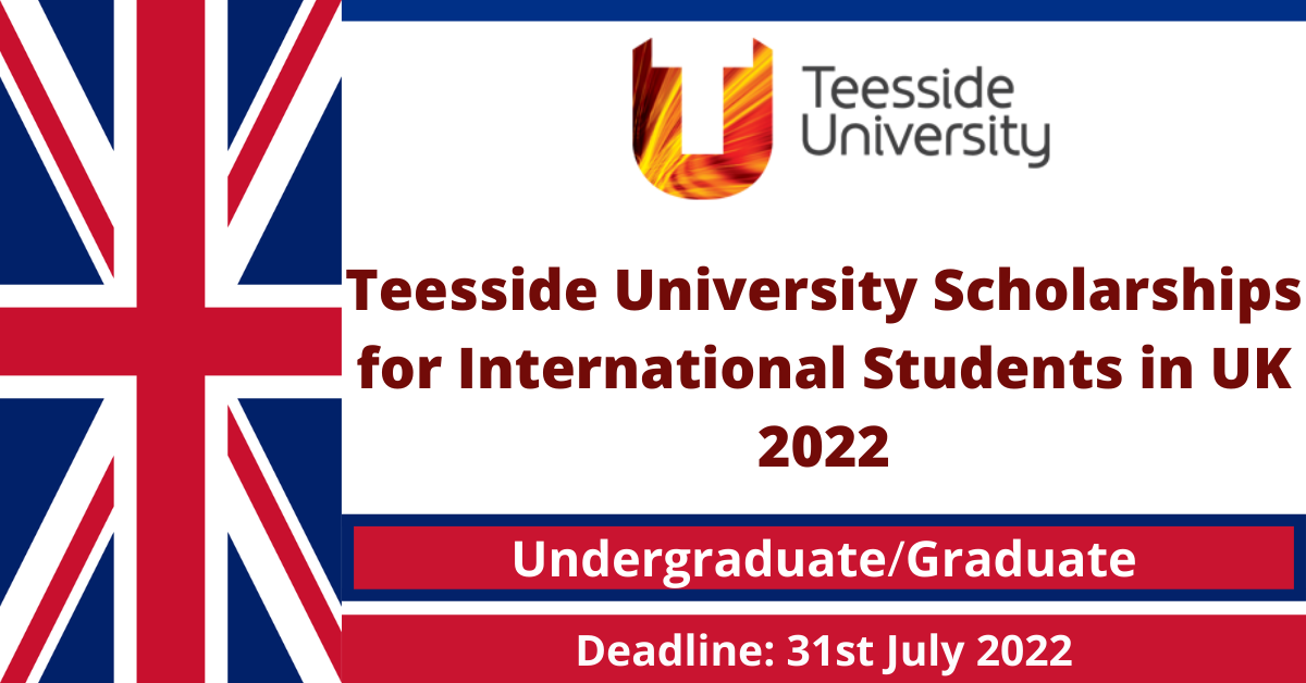 Feature image for Teesside University Scholarships for International Students in UK 2022