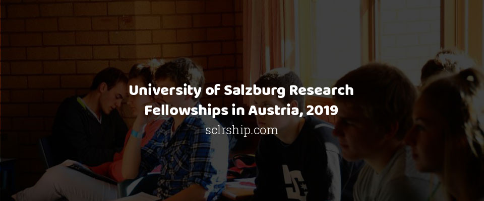 Feature image for University of Salzburg Research Fellowships in Austria, 2019