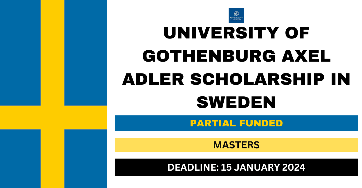 Feature image for University of Gothenburg Axel Adler Scholarship in Sweden 2024