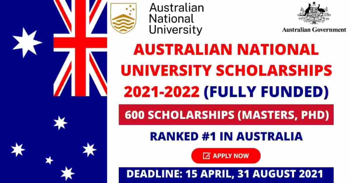 Feature image for 600 Fully Funded Australian National University Scholarships 2021-2022