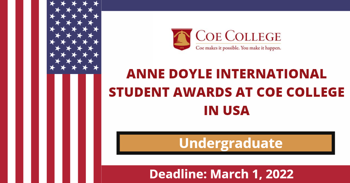 Feature image for Anne Doyle International Student Awards at Coe College in USA