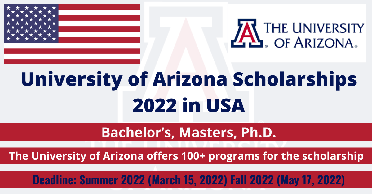 Feature image for University of Arizona Scholarships 2022 in USA