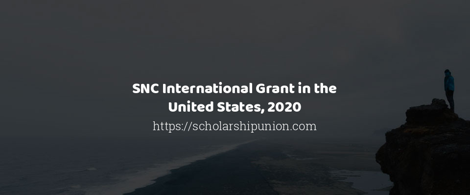 Feature image for SNC International Grant in the United States, 2020