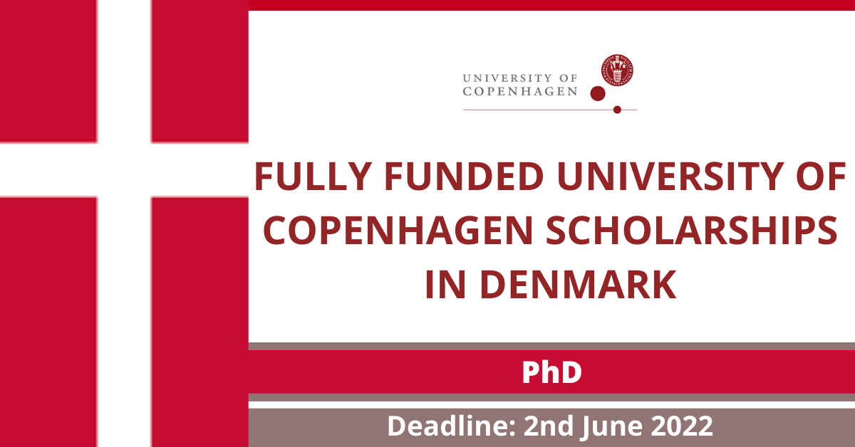 Feature image for Fully Funded University of Copenhagen Scholarships in Denmark