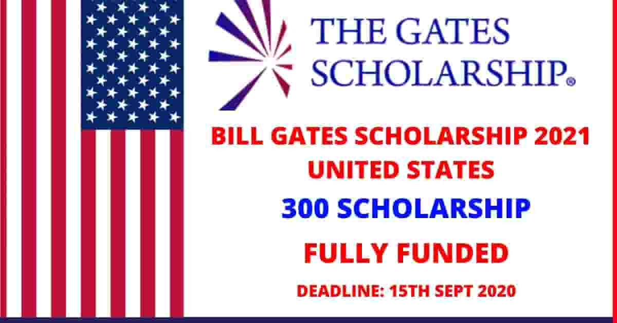 Feature image for Fully Funded Bill Gates Scholarships Program in USA 2021