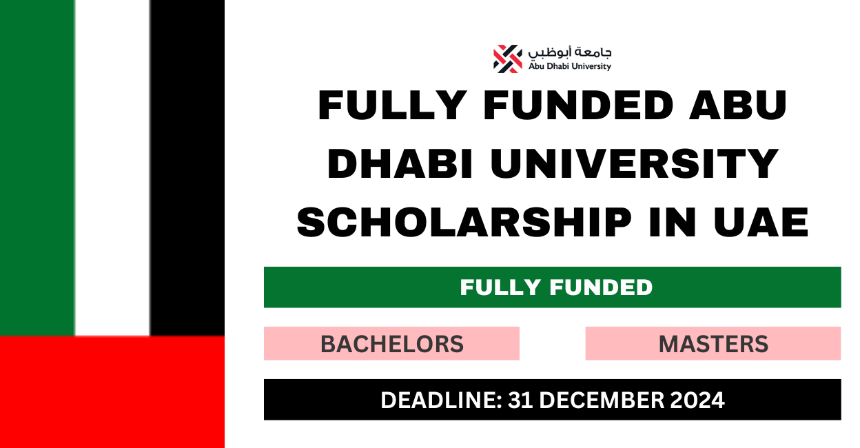 Feature image for Fully Funded Abu Dhabi University Scholarship in UAE 2024-25