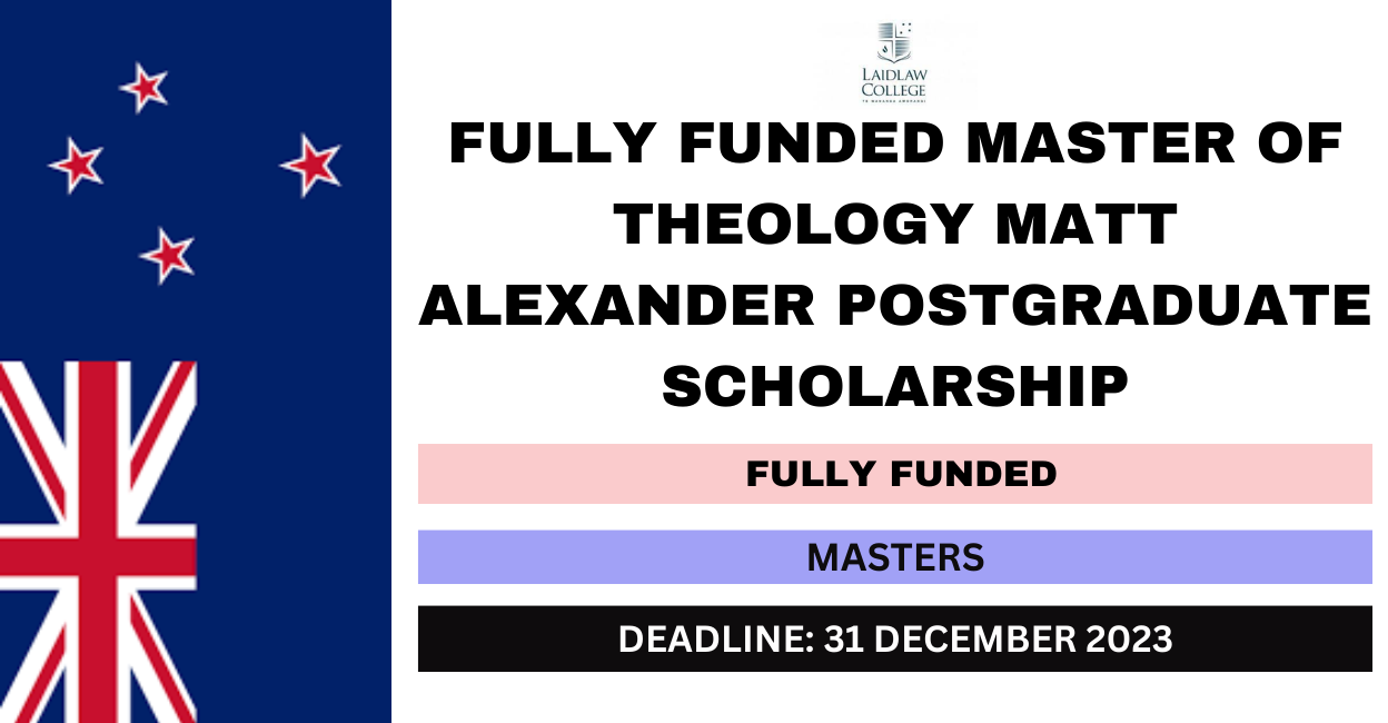 Feature image for Fully Funded Master of Theology Matt Alexander Postgraduate Scholarship