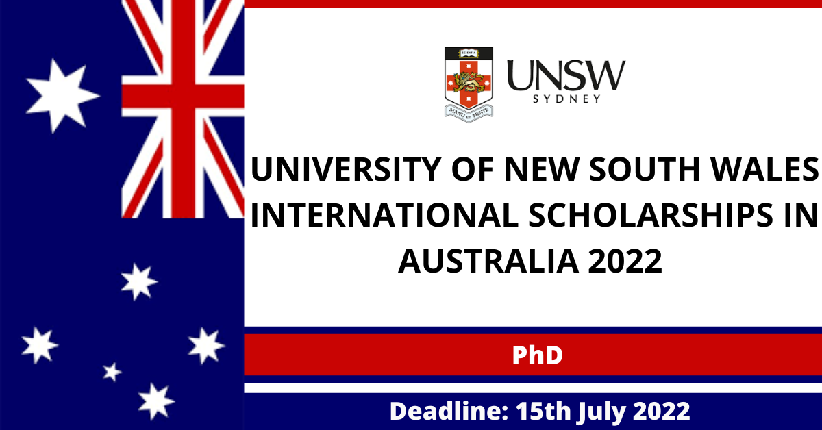 Feature image for University of New South Wales International Scholarships in Australia 2022