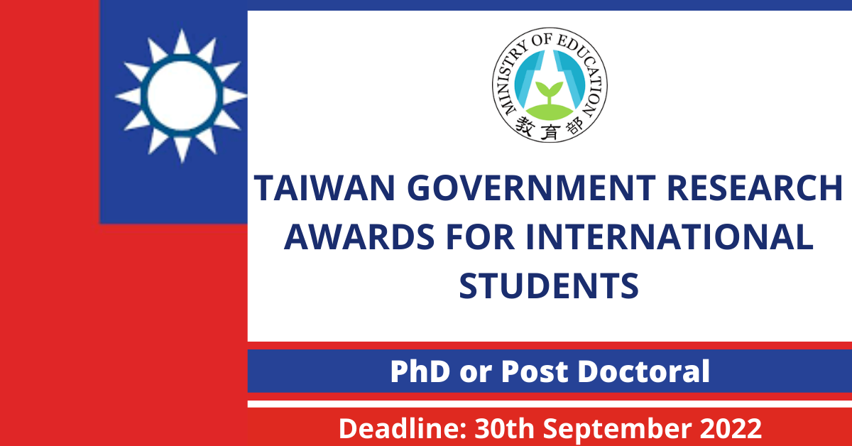 Feature image for Taiwan Government Research Awards for International Students