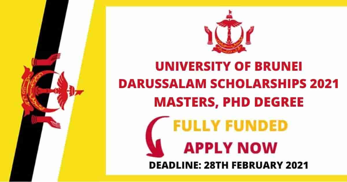 Feature image for Fully Funded Brunei Darussalam University Scholarship 2021