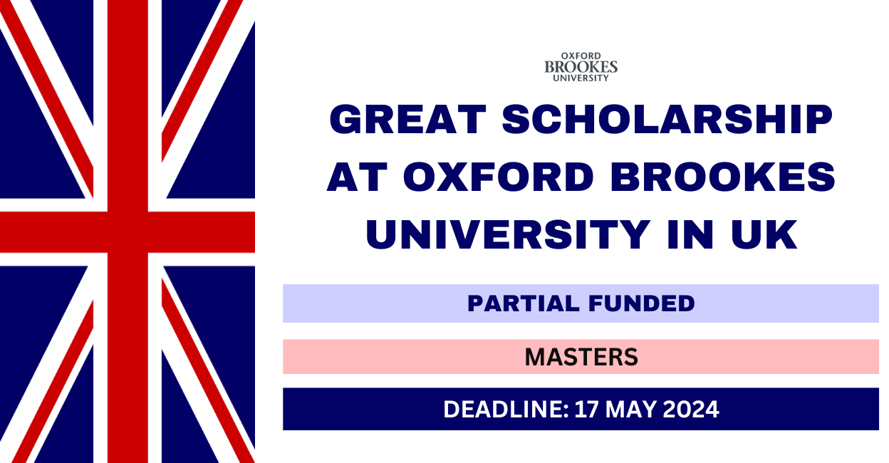 Feature image for GREAT Scholarship at Oxford Brookes University in UK 2024