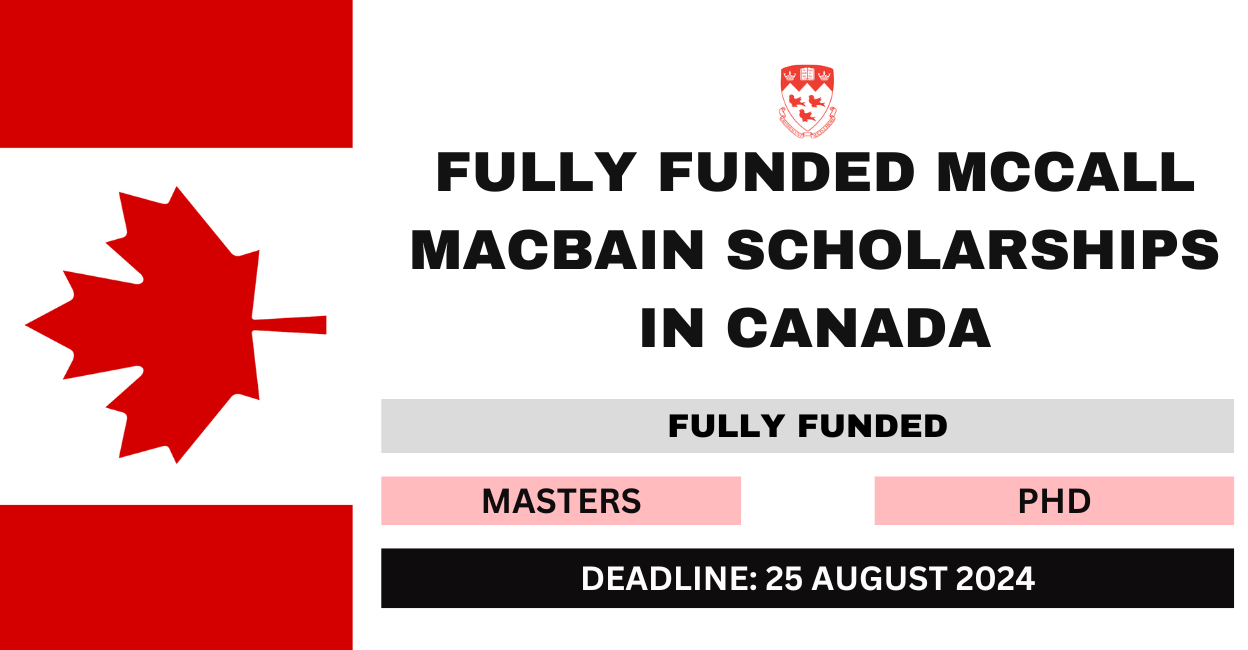 Feature image for Fully Funded McCall MacBain Scholarships in Canada 2024-25