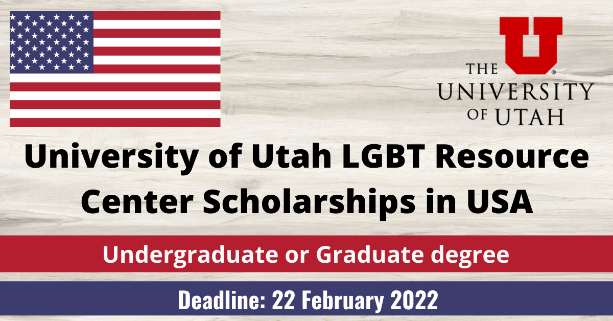 Feature image for University of Utah LGBT Resource Center Scholarships in USA