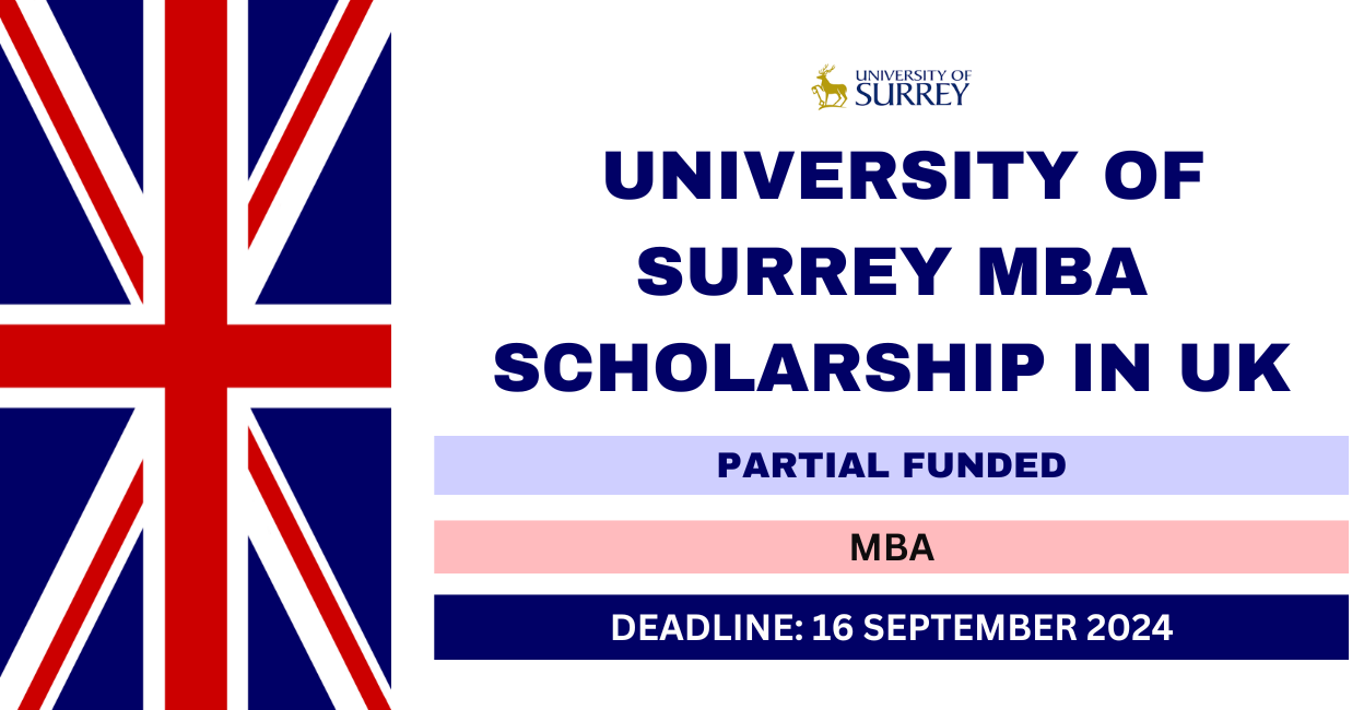Feature image for University of Surrey MBA Scholarship in UK 2024