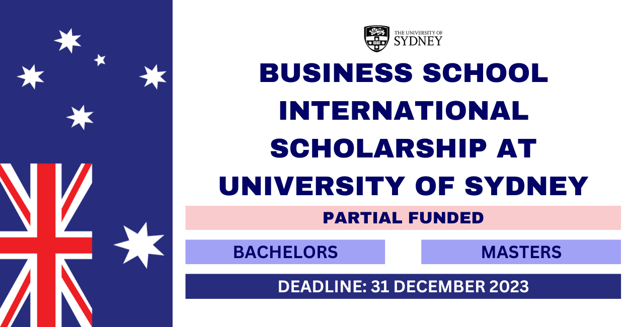 Feature image for Business School International Scholarship at University of Sydney 2024