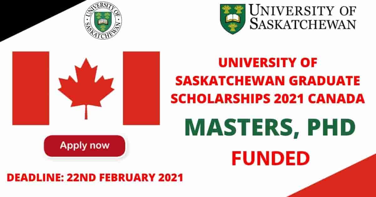 Feature image for Fully Funded Saskatchewan University Scholarships 2021 in Canada