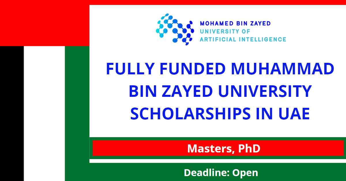 Feature image for Fully Funded Muhammad Bin Zayed University Scholarships in UAE