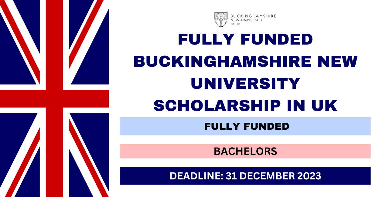 Feature image for Fully Funded Buckinghamshire New University Scholarship in UK 2023-24