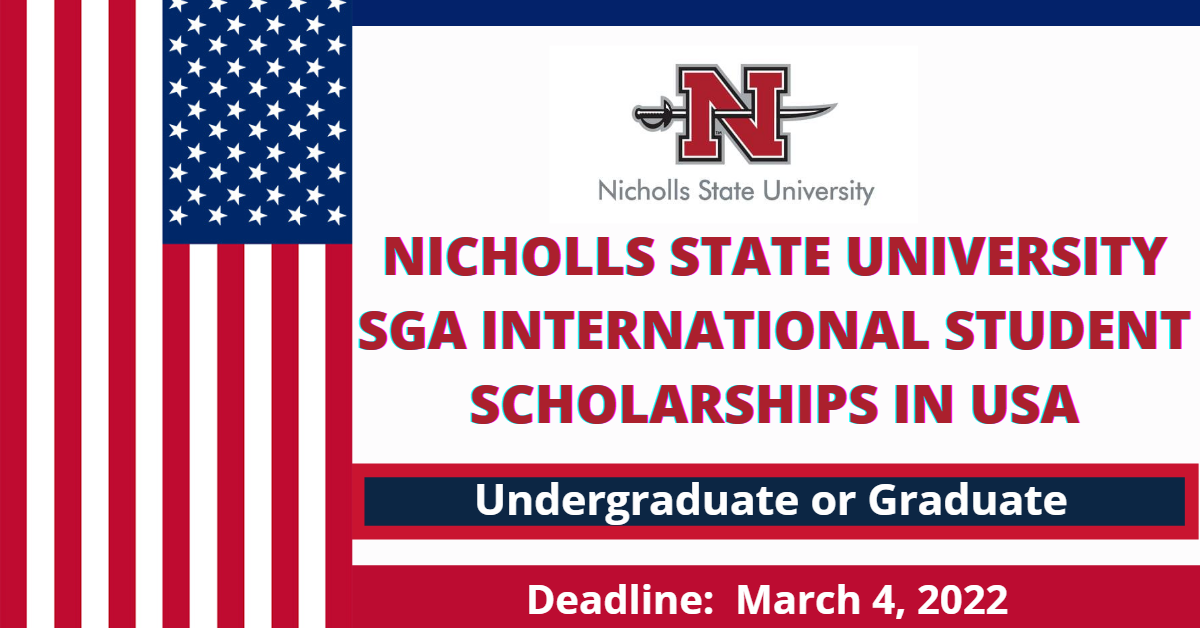 Feature image for Nicholls State University SGA International Student Scholarships in USA