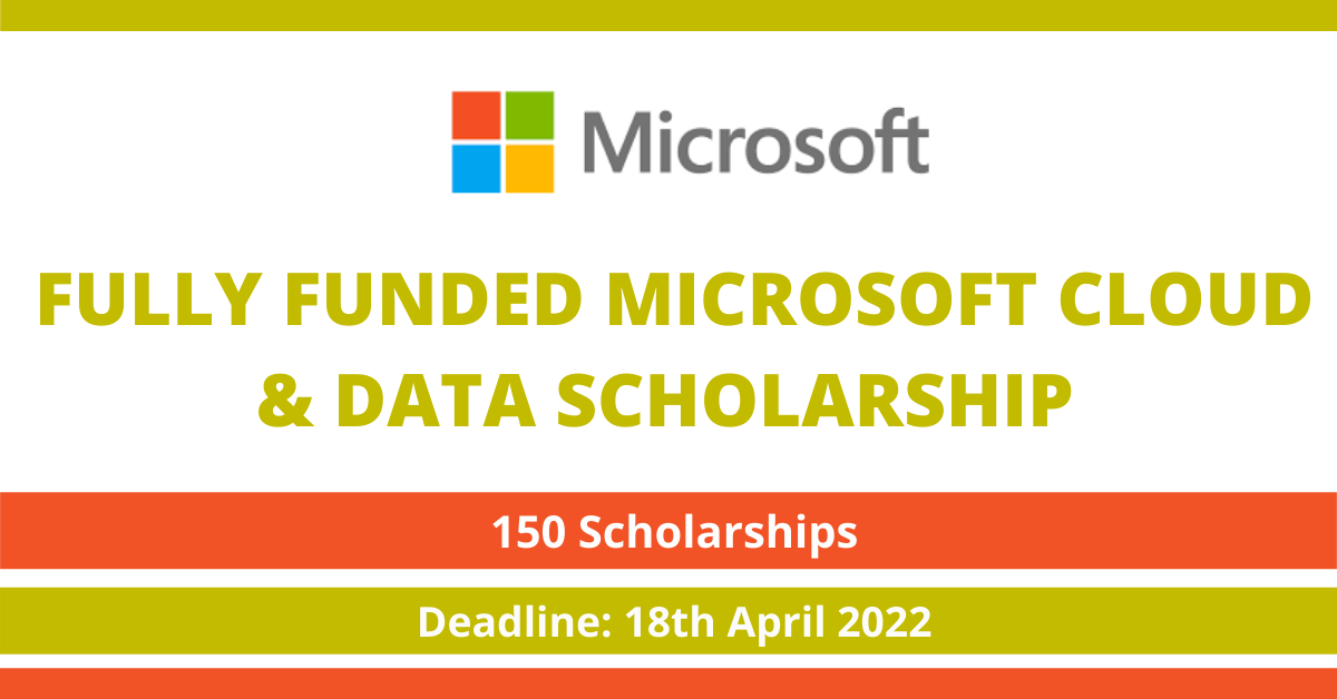 Feature image for Fully Funded Microsoft Cloud & Data Scholarship