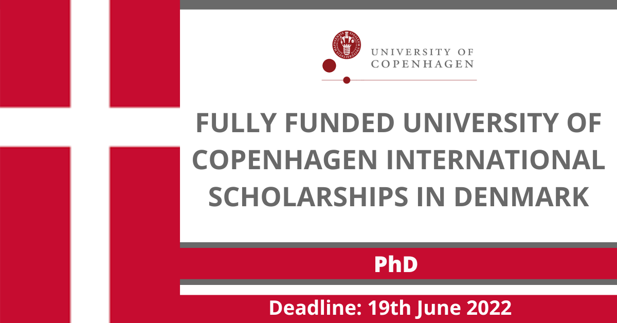 Feature image for Fully Funded University of Copenhagen International scholarships in Denmark