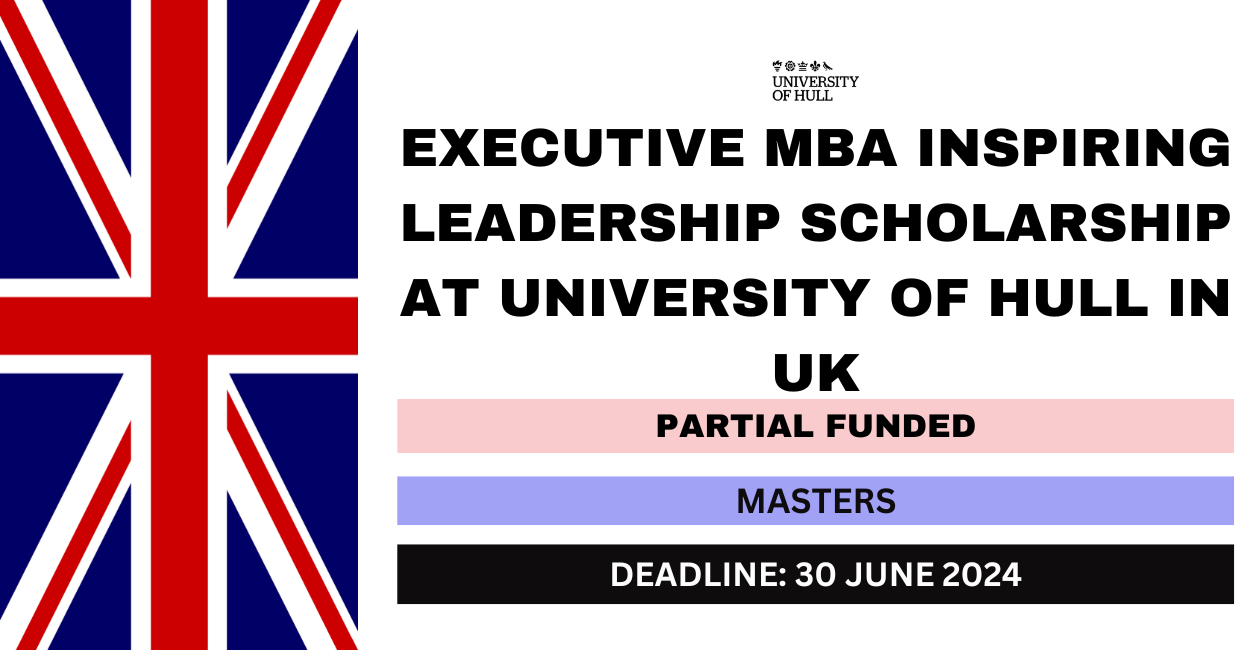 Feature image for Executive MBA Inspiring Leadership Scholarship at University of Hull in UK