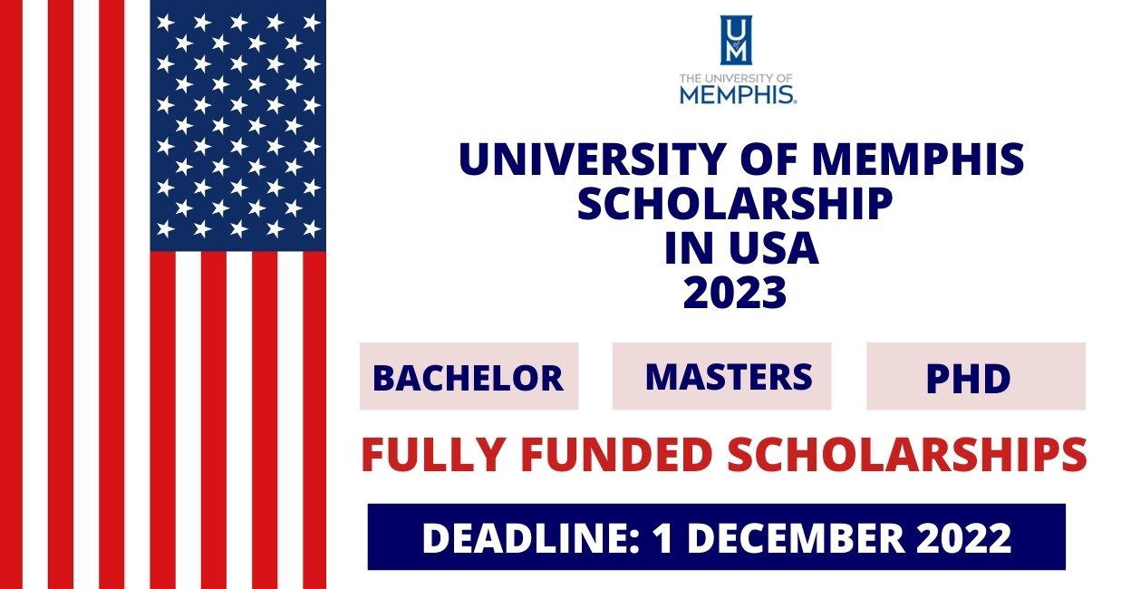 Feature image for Fully Funded Scholarship at University of Memphis in USA 2023