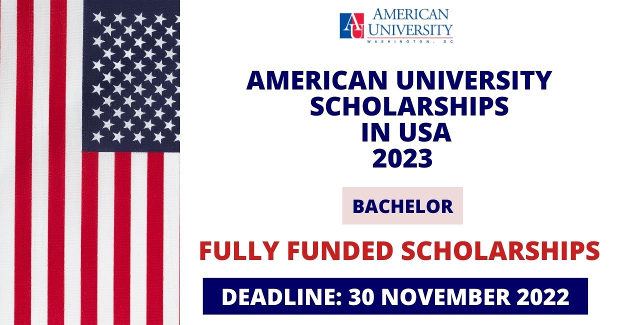Feature image for Fully Funded Scholarship at American University in USA 2023