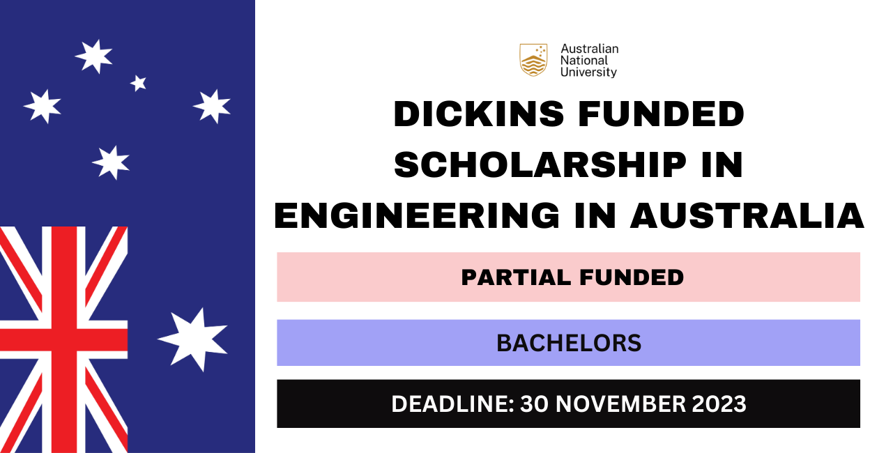 Feature image for Dickins Funded Scholarship In Engineering in Australia 2024