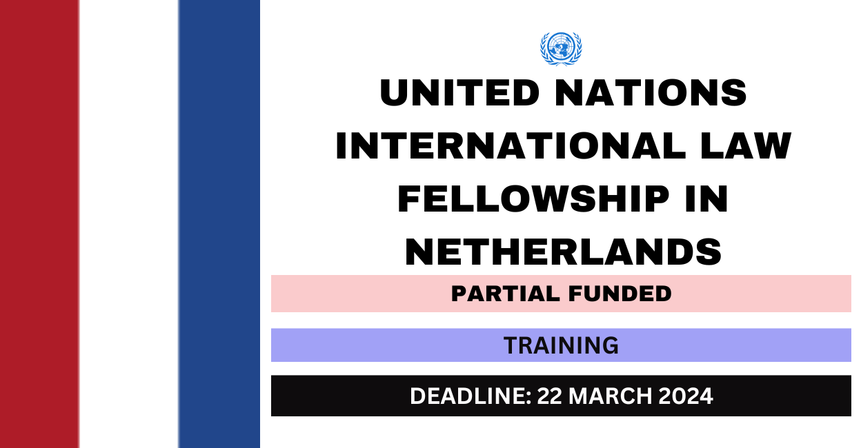 Feature image for United Nations International Law Fellowship in Netherlands 2024-25